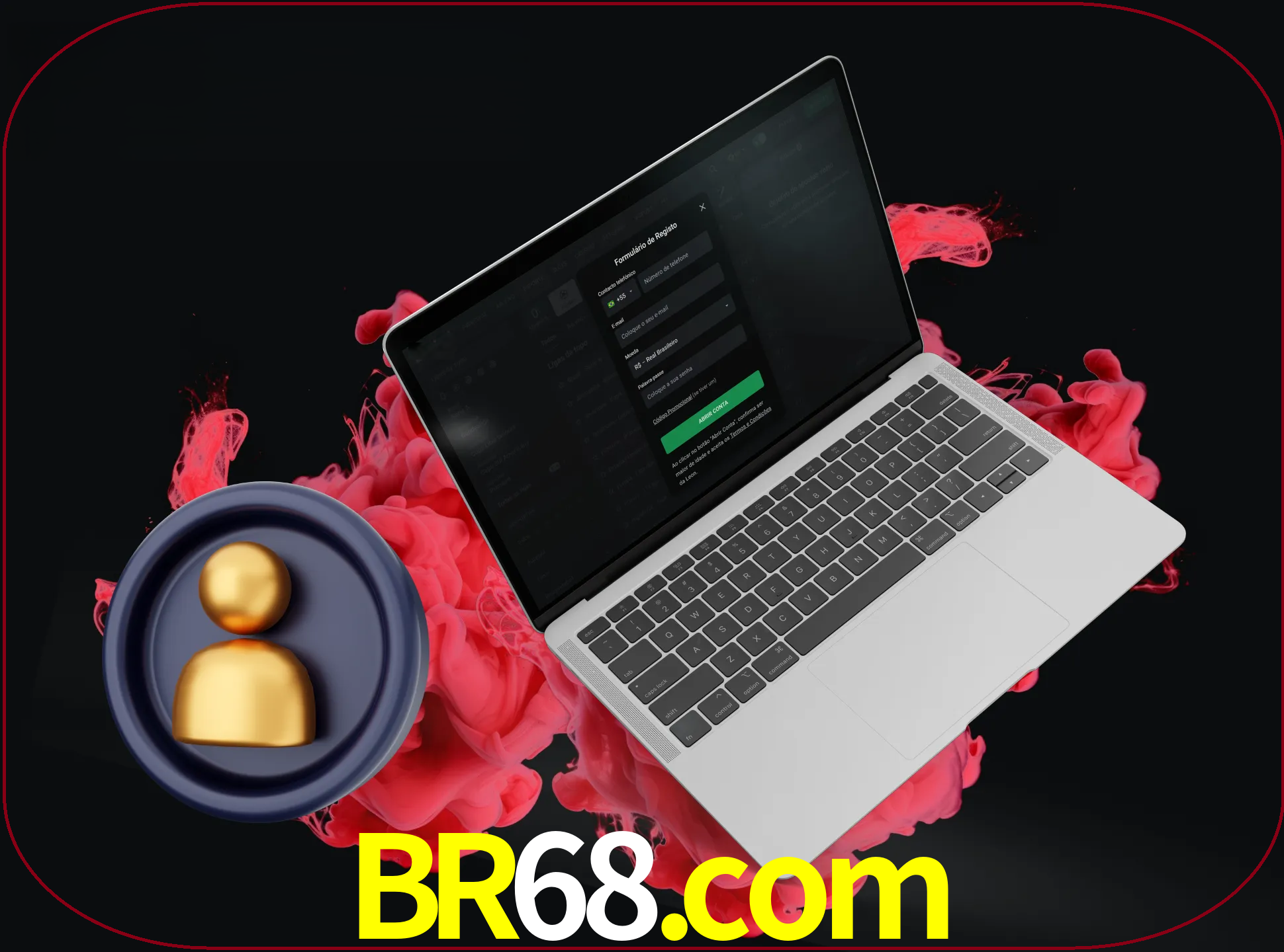 No cabeçalho do site br68, clique no botão que o levará a um formulário especial onde terá de introduzir as suas informações actuais.