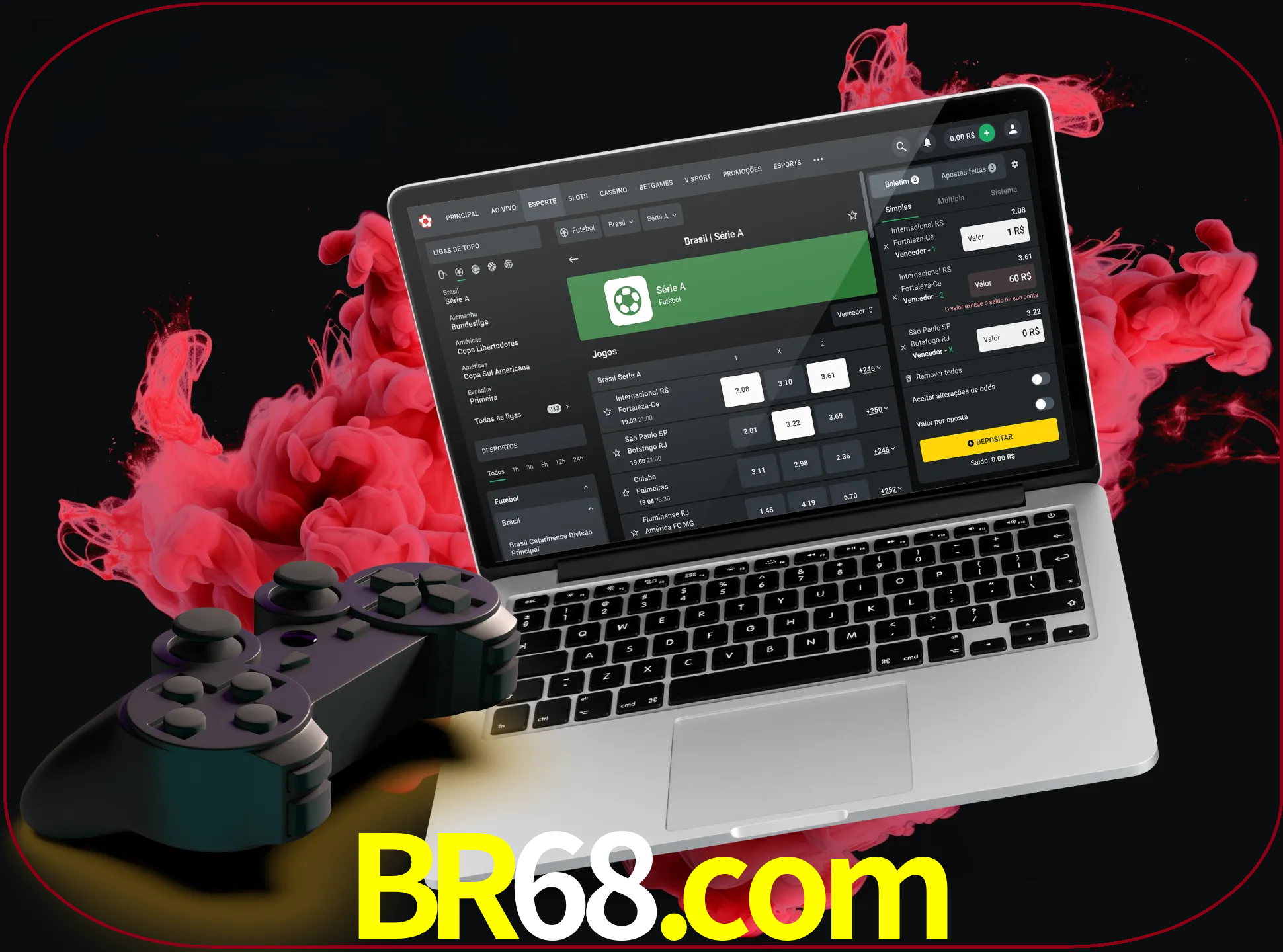 Visite a secção especial de jogos de vídeo em br68 para descobrir em que jogos pode apostar e ganhar muito dinheiro.