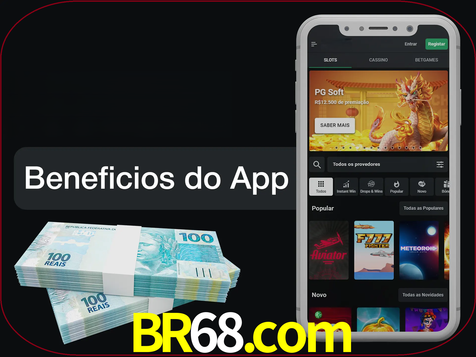 Obtenha todos os benefícios usando o aplicativo.
